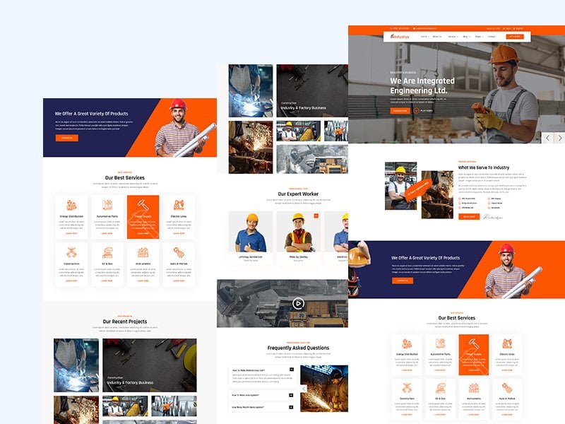 Template #230503 Company Construction Webdesign Template - Logo template Preview