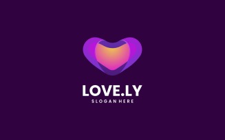Love Gradient Colorful Logo Design