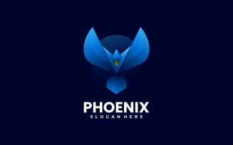 Phoenix Gradient Color Logo Design