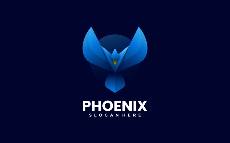 Phoenix Gradient Color Logo Design Logo Template