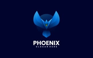Phoenix Gradient Color Logo Design