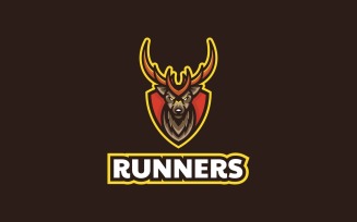 Runners Deer E-Sports Logo