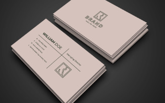 Minimalistic And Clean Business Card