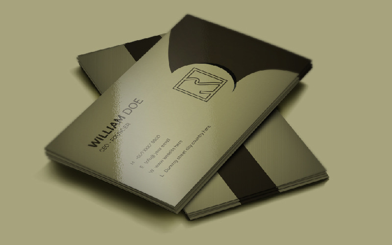Simple And Clean Minimal Business Card Corporate Identity
