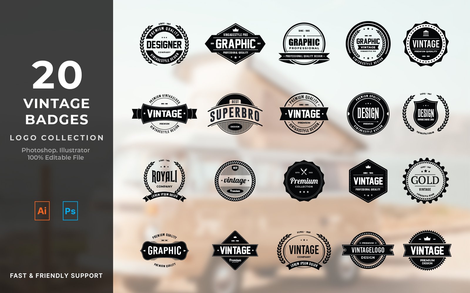 Kit Graphique #230725 Badge Bakery Web Design - Logo template Preview
