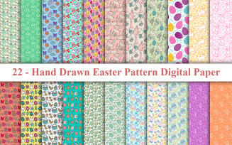Hand Drawn Easter Pattern
