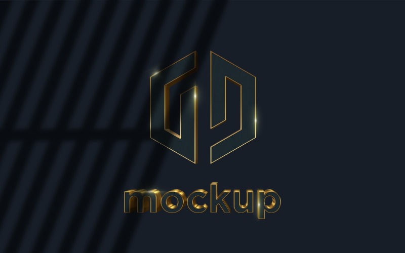 Luxury Logo Mockup With Realistic Shadow Effects Product Mockup