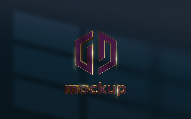 Luxury Logo Mockup With Realistic Shadow Product Mockup