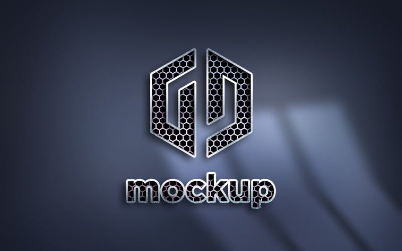 Net logo Mockup With Realistic Window Sunlight Effect Product Mockup