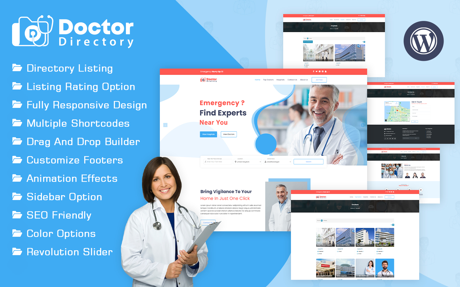 Doctor Directory WordPress  Themes 230882