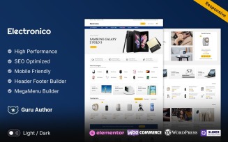 Electronico - Electronics and Mega Shop Multipurpose Elementor Woocommerce Store