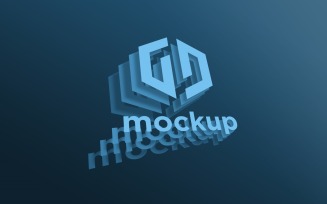 falling Paper Logo Mockup