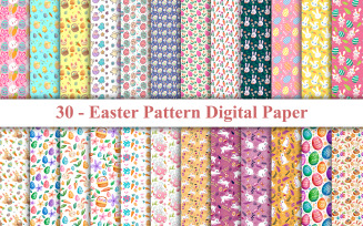 Happy Easter Pattern Digital Paper