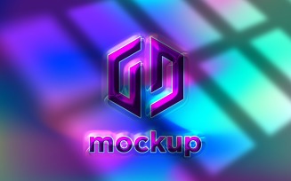 Liquid Logo Mockup with Window Shadow Effects