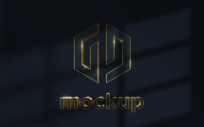 Luxury Gold Logo Mockup Effects Product Mockup