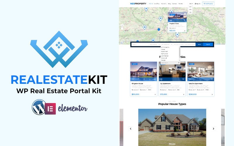 Real Estate Directory Kit PRO for WordPress WordPress Theme