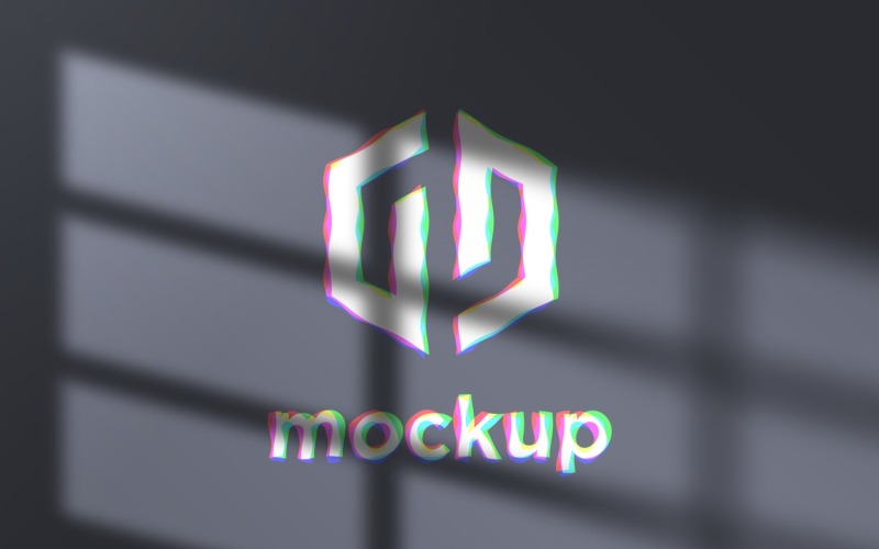 Soul Logo Mockup With Window Shadow Effects Product Mockup