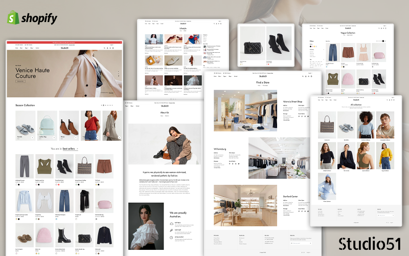 Studio51 - Fashion Store Shopify Theme