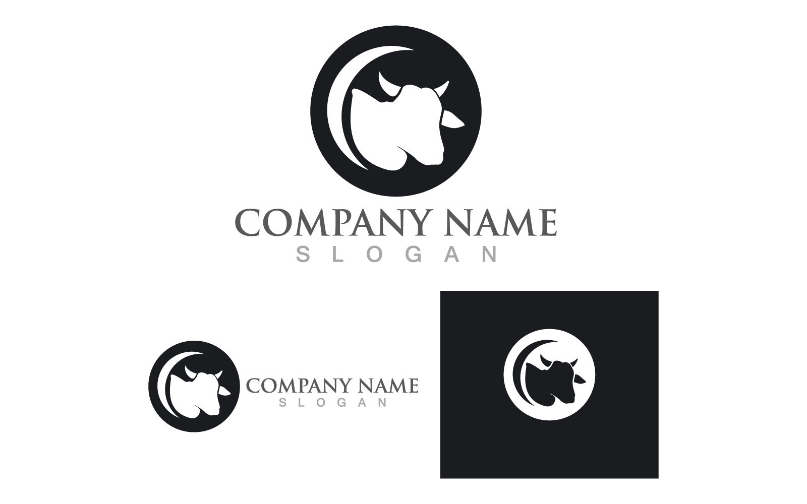 Template #230913 Vector Cow Webdesign Template - Logo template Preview