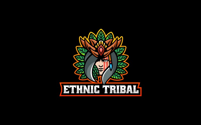 Ethnic Tribal E-Sports Logo Logo Template