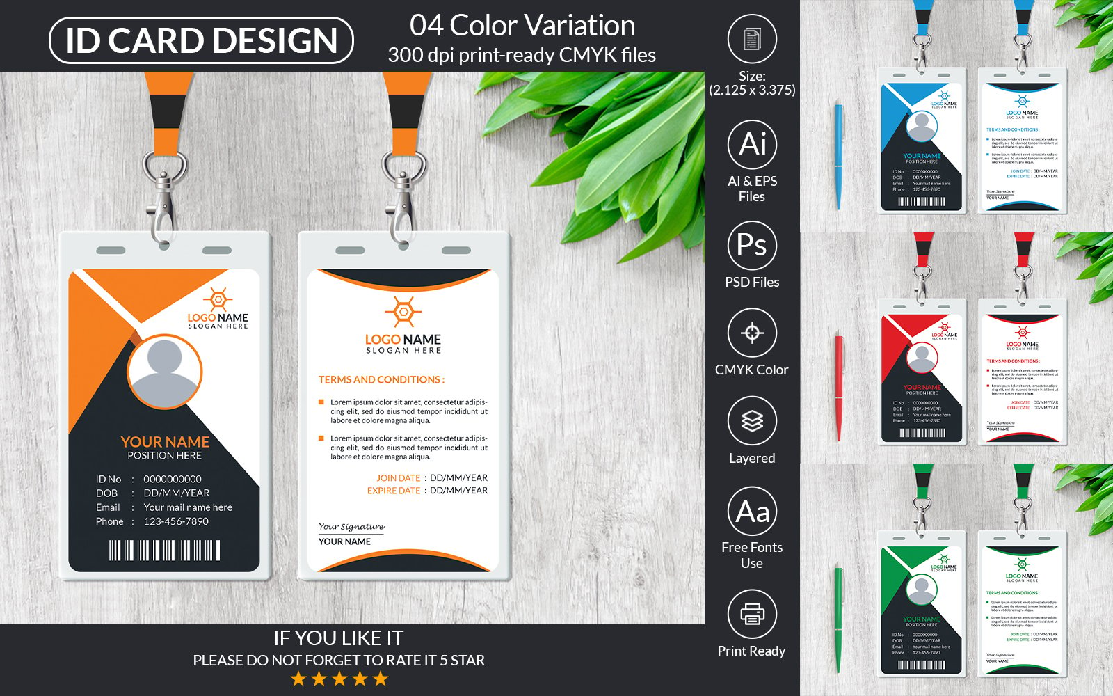 Template #231068 Card Design Webdesign Template - Logo template Preview