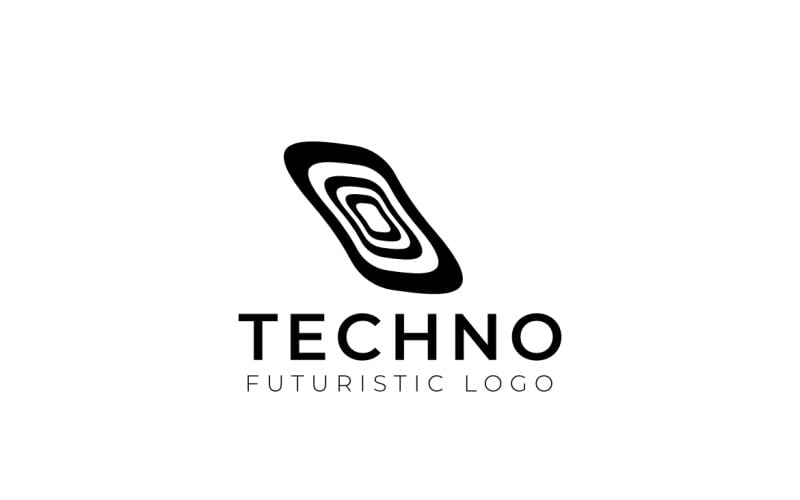 Unique Abstract Rounded Dynamic Logo Logo Template