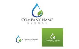 Waterdrop Nature Logo And Symbol Vector V7