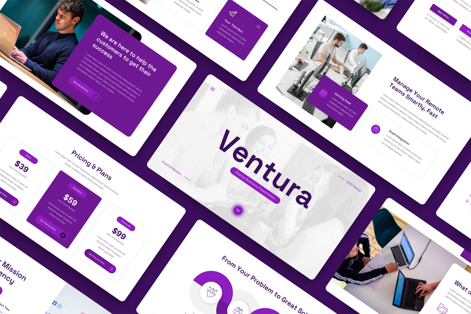 Ventura - Startup Business Google Slide Template
