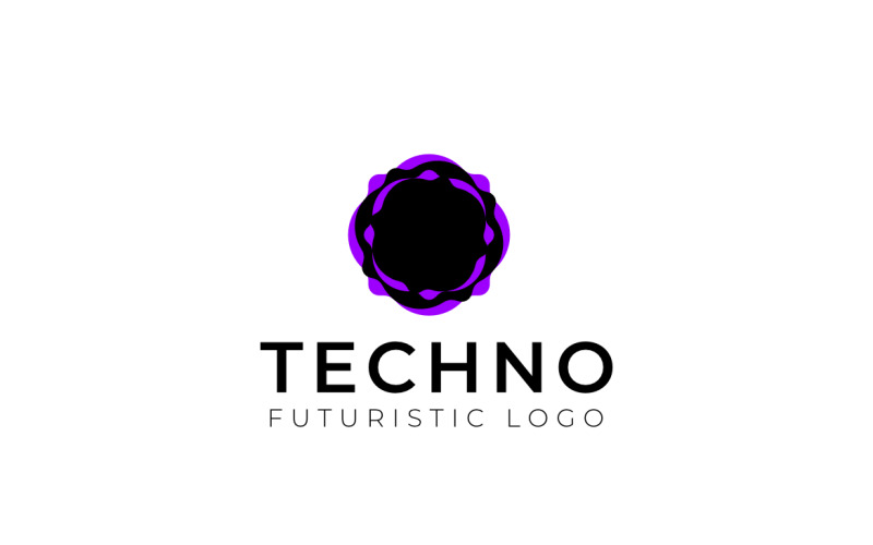 Abstract Fluid Flat Purple Liquid Logo Logo Template