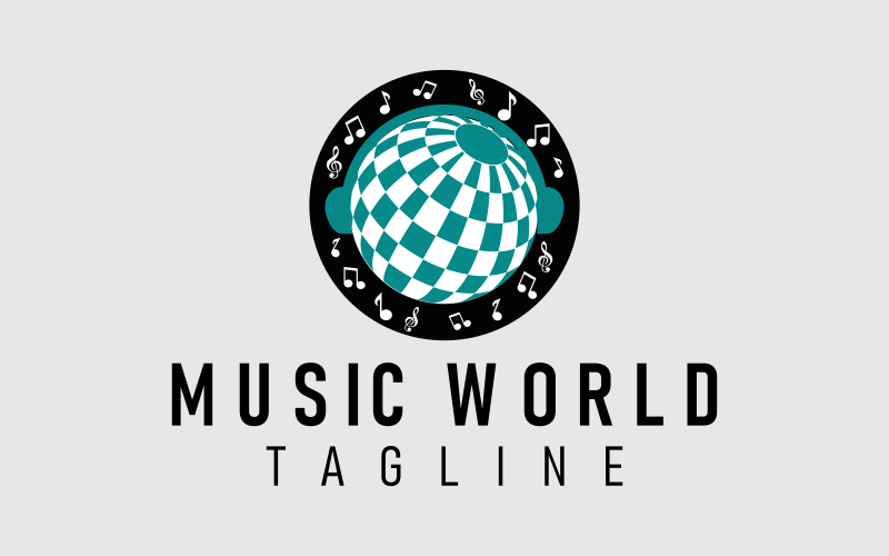 Music World Creative Logo Design Logo Template
