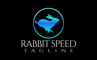 Rabbit Speed Custom Logo Design