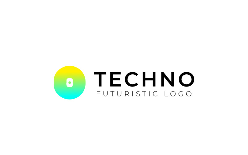 Round Tech Future Circle Logo Logo Template
