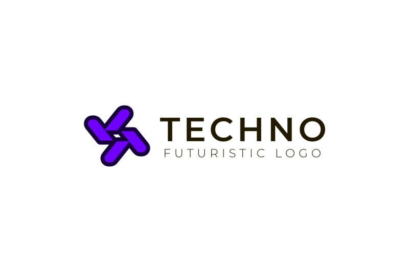 S Flat Tech Dynamic Tech Logo Logo Template