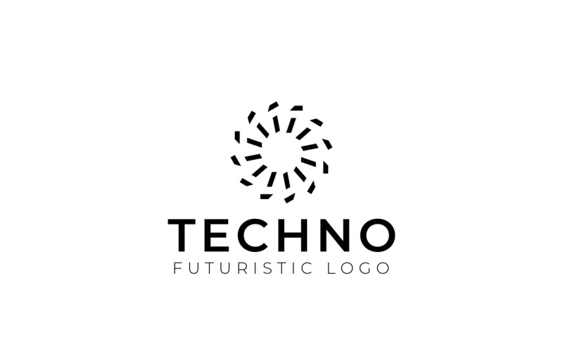Sun Abstract Dynamic Flat Logo Logo Template