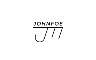 Clever Elegant Monogram JF logo