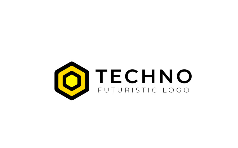Flat Dynamic Abstract HexagonLogo Logo Template