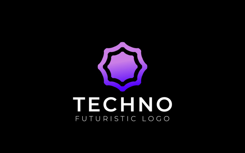 Hexagon Gear Tech Abstract Logo Logo Template