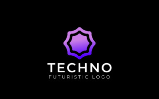 Hexagon Gear Tech Abstract Logo