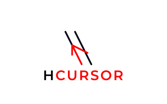 Letter H Cursor Arrow Clever Logo