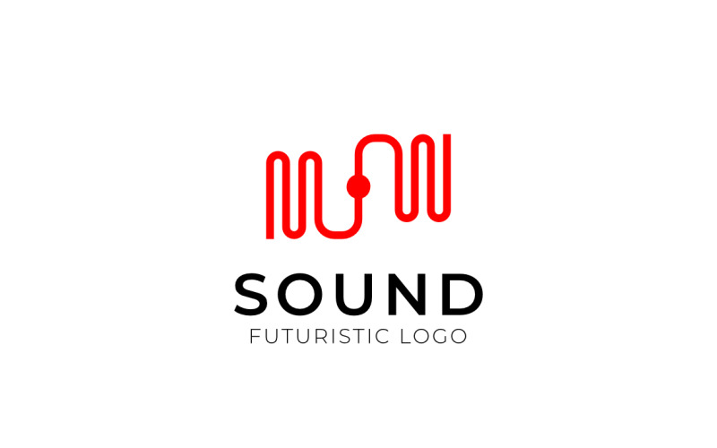 Line Sound WM Connect Logo Logo Template