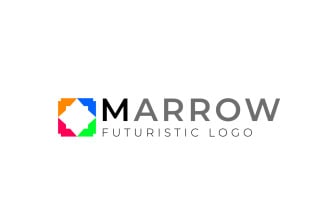 M Arrow Colorful Fun logo