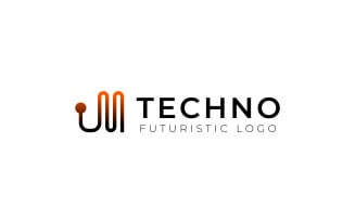 M Dot Techno Gradient logo