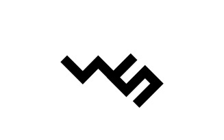 Monogram WS Letter Dynamic logo