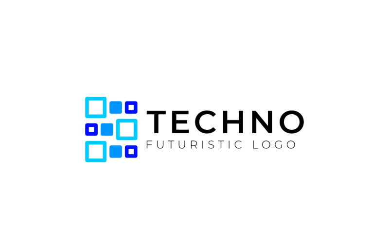Square Pixel Flat Dynamic logo Logo Template