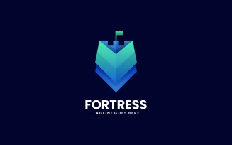 Fortress Gradient Logo Style