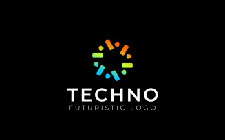 Gradient Techno Rounded Logo