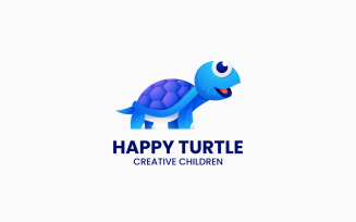 Happy Turtle Gradient Logo