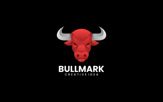 Head Bull Gradient Logo Style