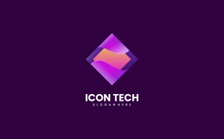 Icon Tech Gradient Logo Style