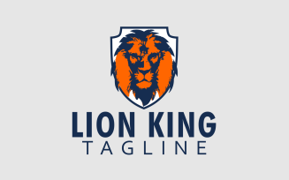 Lion Face Logo Design Template